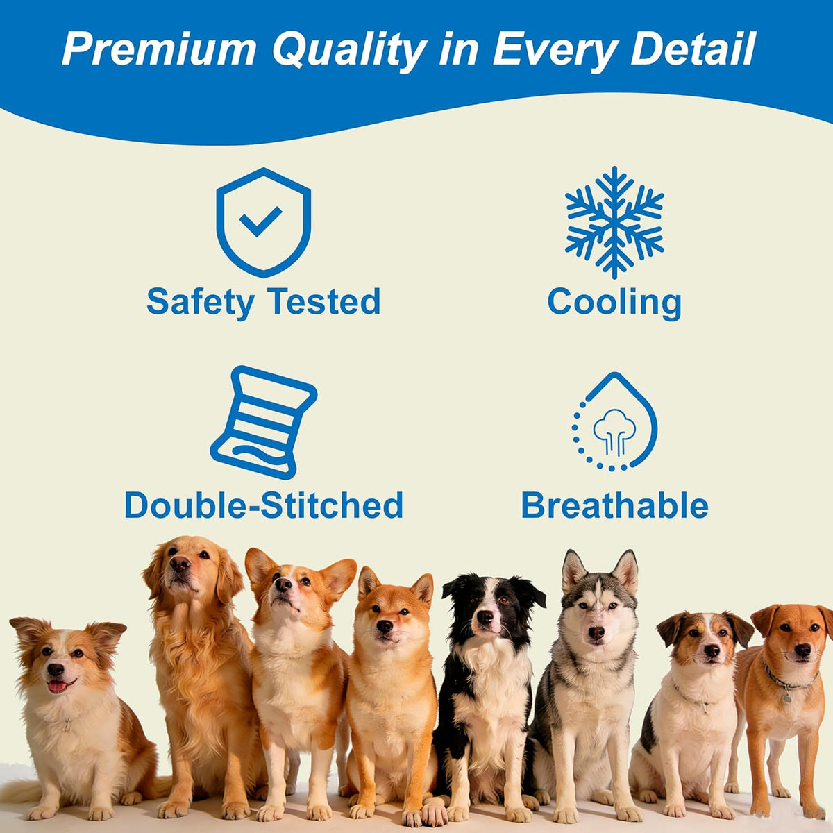 Pet Cooling Mat for Dogs Cats, Dog Self Cooling Pad Blanket