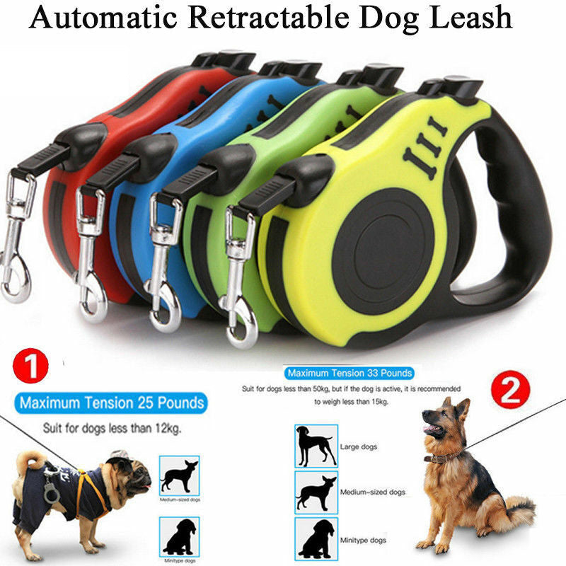 Automatic Retractable Dog Leash - ergonomic grip handle detail