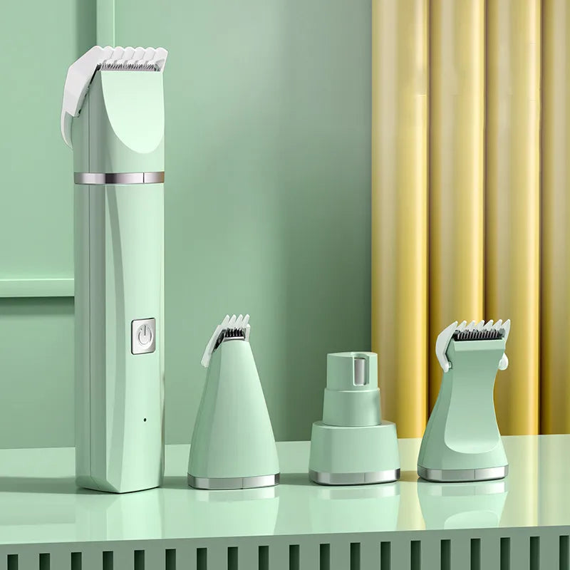 4 in 1 Electric Pet Grooming Kit - hair trimmer clippers and nail grinder