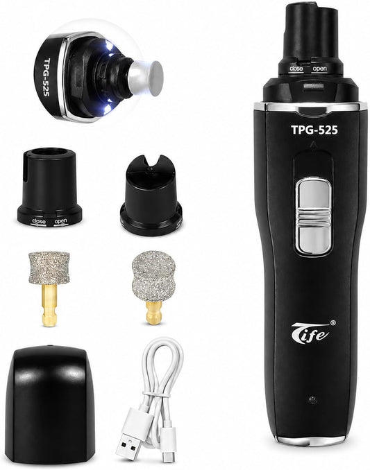 Rechargeable Pet Nail Grinder for Dogs Cats, Electric Dog Nail Trimmer