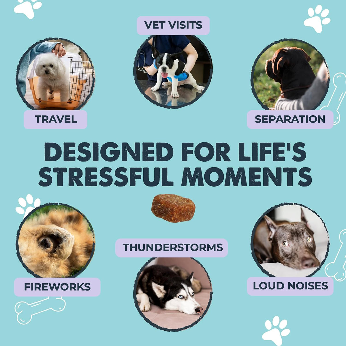 Calming Chews for Dogs with Melatonin, Waggables, 120 Count