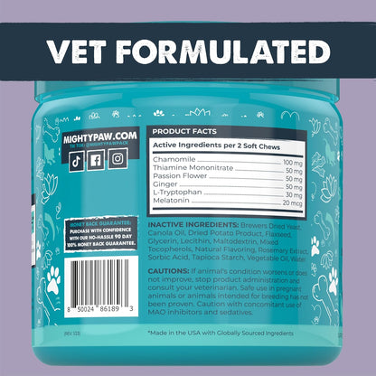 Calming Chews for Dogs with Melatonin, Waggables, 120 Count