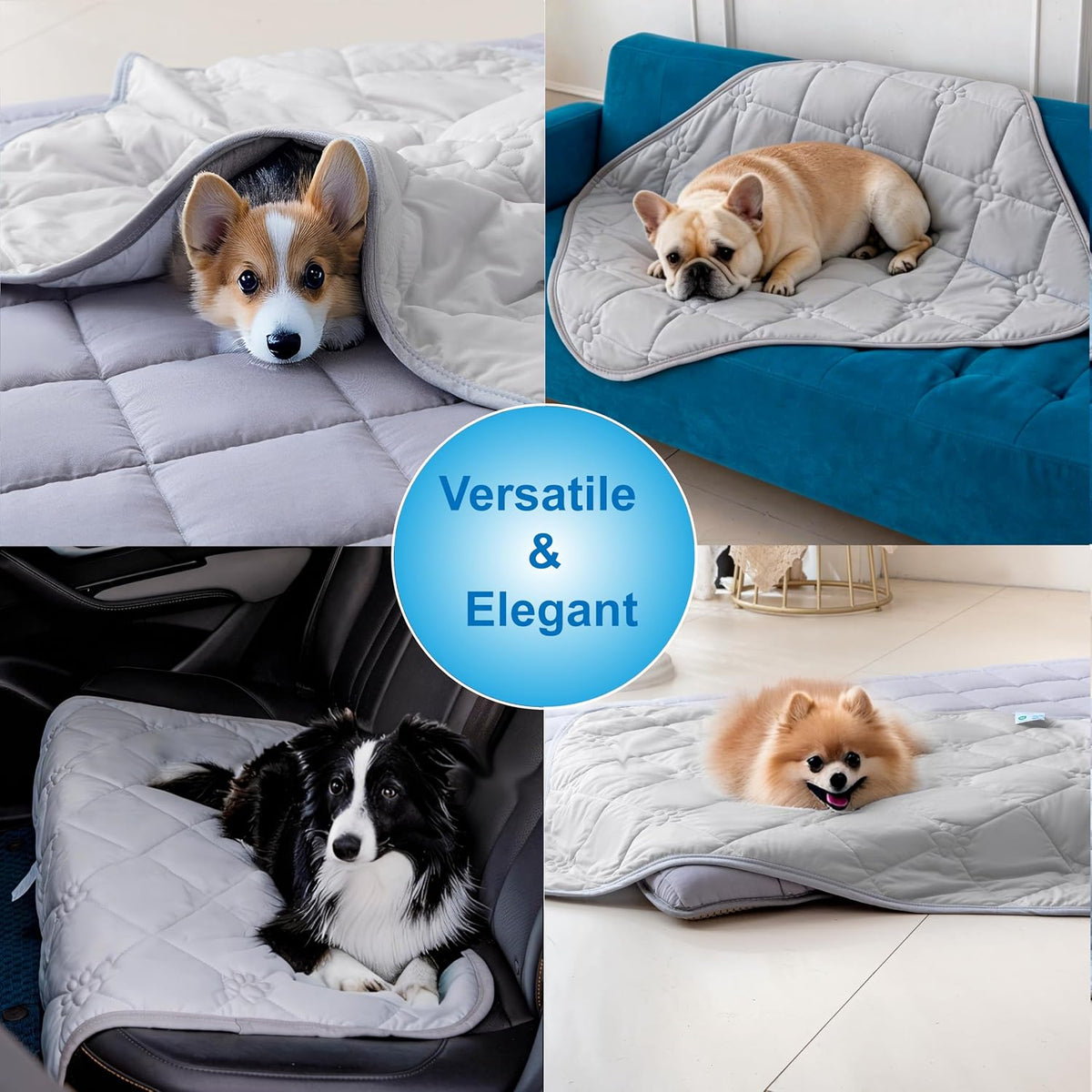 Pet Cooling Mat for Dogs Cats, Dog Self Cooling Pad Blanket