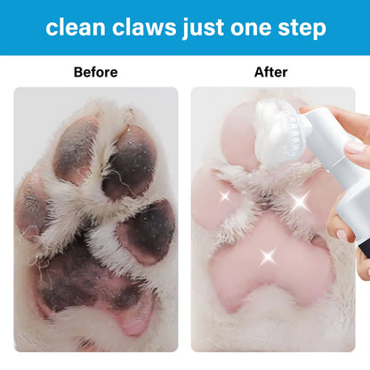 Dog Paw Cleaner, Waterless Paw Cleaner for Dogs with Detachable Brush Head, No-Rinse Natural Dog Paw Washer, Portable Pet Paw Cleaner, Effective Cleaning for Dog and Cat Paw