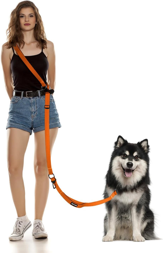 Hands Free Dog Leash, Multifunctional Crossbody Dog Leash