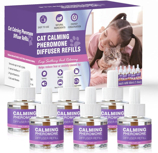 Cat Pheromones Calming Diffuser Refill 6 Pack Multicat Pheromone Diffusers