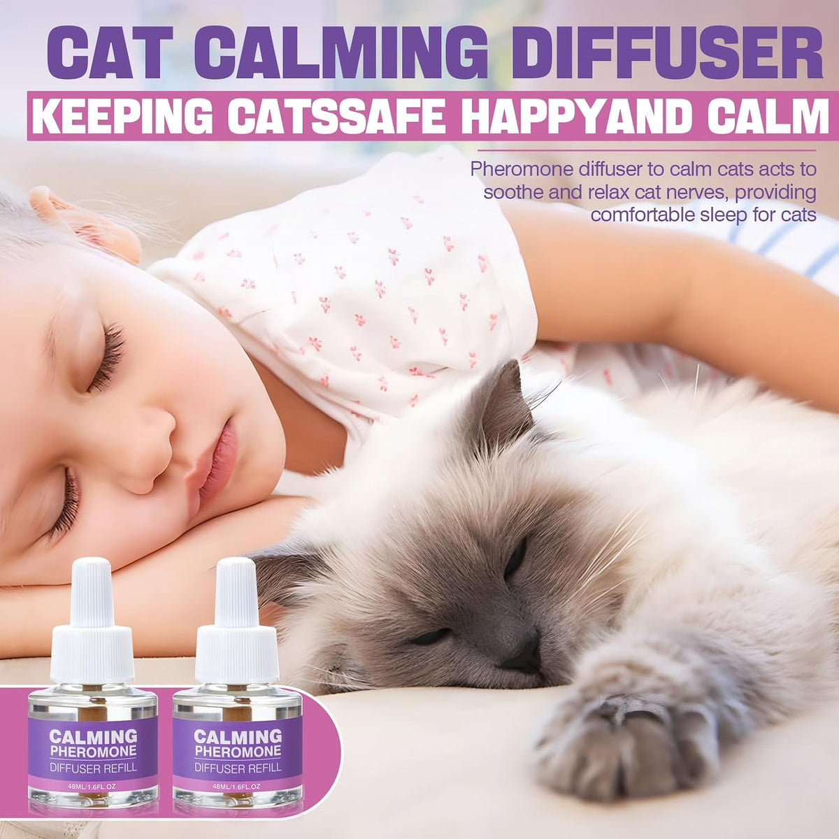 Cat Pheromones Calming Diffuser Refill 6 Pack Multicat Pheromone Diffusers