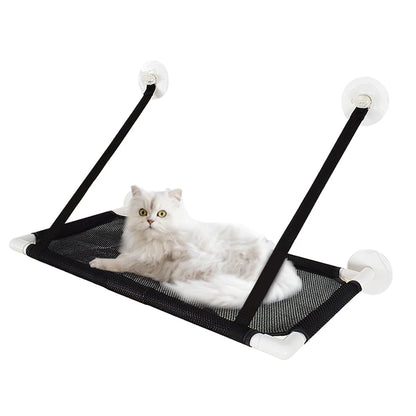Cat Window Perch Hammock Bed Cooling Breathable Deck Window Suction Cups Seat Cat Shelves Sunbath Hammock Bed for Cat Hold UP