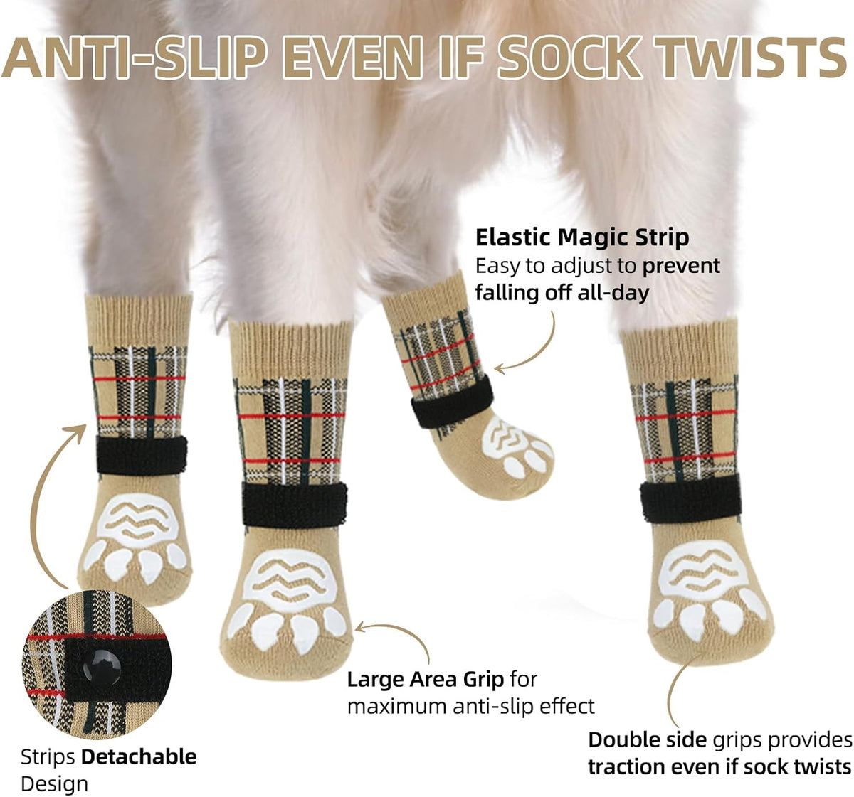 Dog Socks to Prevent Licking Paws, Dog Shoes for Hot Pavement